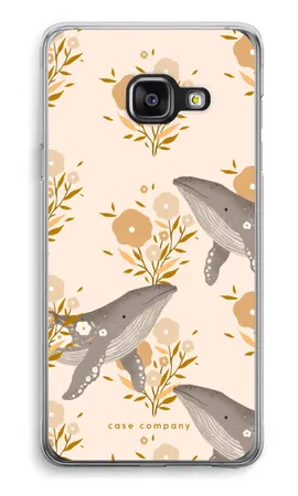 Floral Whales, Samsung Galaxy A3 (2016) pehme ümbris