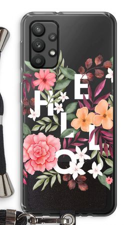 Hello in flowers