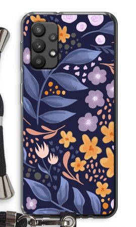 Flowers with blue leaves