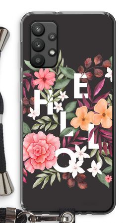 Hello in flowers