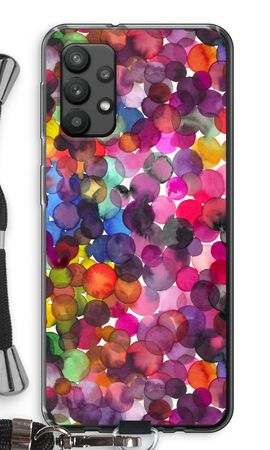 Överlappande akvarellprickar