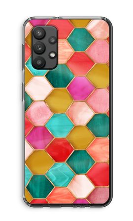 Hexagons in stained glass