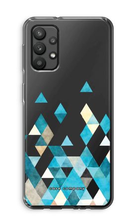 Coloured triangles blue