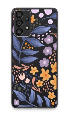 Flowers with blue leaves