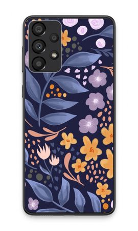 Flowers with blue leaves