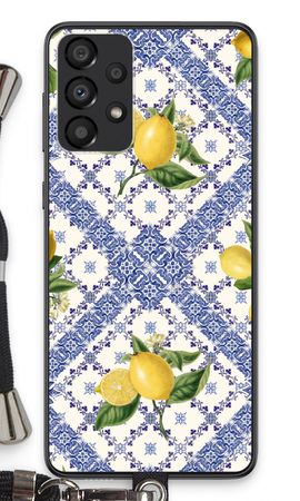 Blue tiles and lemons