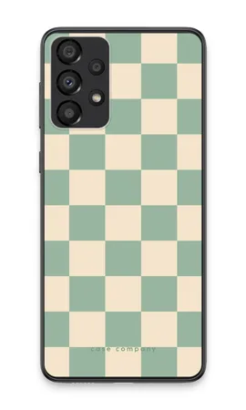 Checkered Mint, Samsung Galaxy A33 5G soft hoesje