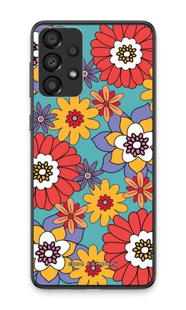 Retro Flowers - Blue