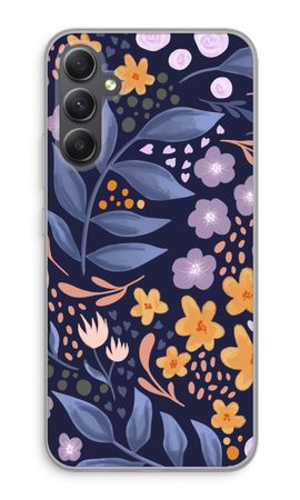 Flowers with blue leaves