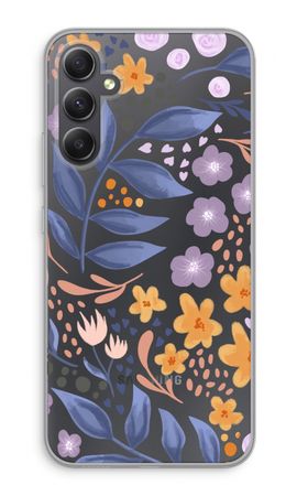 Flowers with blue leaves