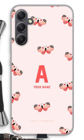 Rosy Butterflies Monogram