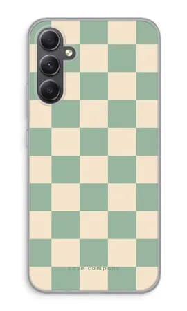 Checkered Mint, Samsung Galaxy A34 weiche Hülle