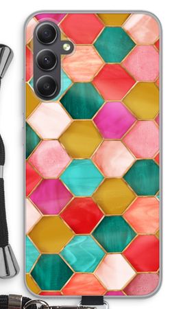 Hexagons in stained glass