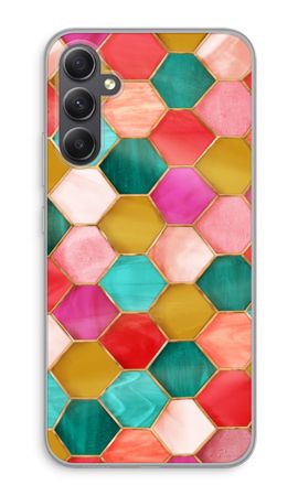 Hexagons in stained glass