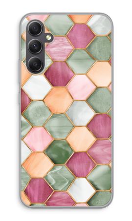 Hexagons in stained glass