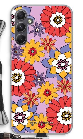 Retro Flowers - Purple