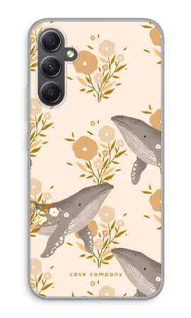 Floral Whales, Coque souple Samsung Galaxy A34