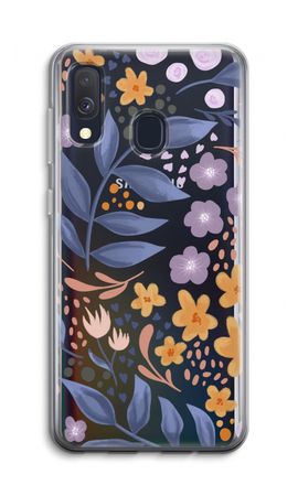 Flowers with blue leaves