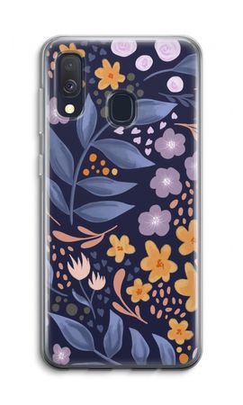 Flowers with blue leaves