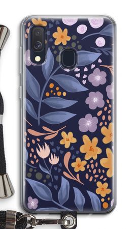 Flowers with blue leaves