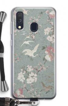 Japanese crane birds blossom