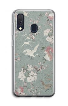 Japanese crane birds blossom