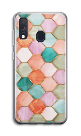 Hexagons in stained glass