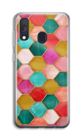 Hexagons in stained glass