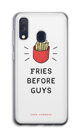 Fries before guys