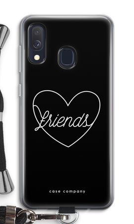 Friends heart black