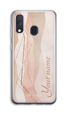 Gold Lines Namecase - Blush