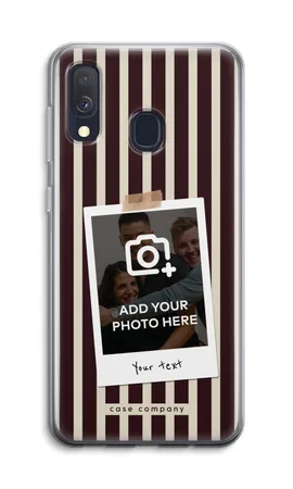 Polaroid - Retro, Samsung Galaxy A40 mykt deksel