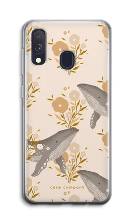 Floral Whales, Mehki ovitek Samsung Galaxy A40