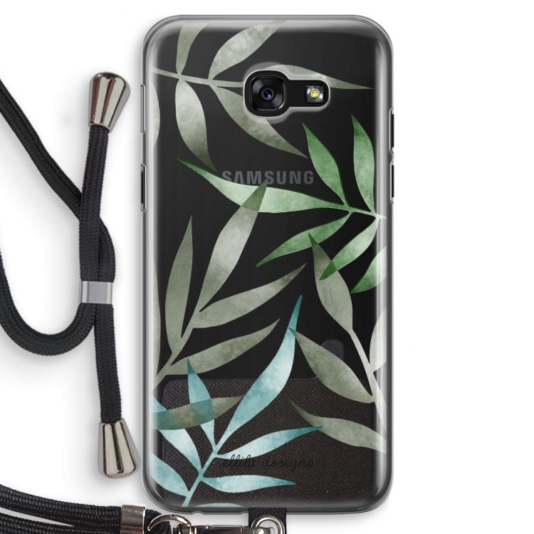 incident Scheiden Monarchie Samsung Galaxy A5 (2017) hoesje | Tropical watercolor leaves | Soft hoesje  | Ellila Designs
