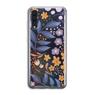 Flowers with blue leaves