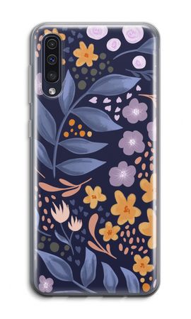 Flowers with blue leaves