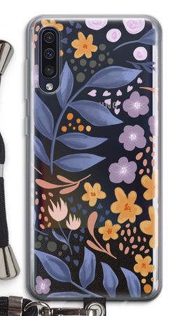 Flowers with blue leaves