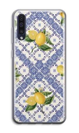 Blue tiles and lemons