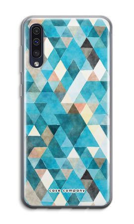 Coloured triangles blue