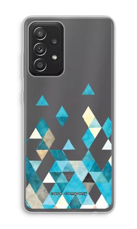 Gekleurde driehoekjes blauw