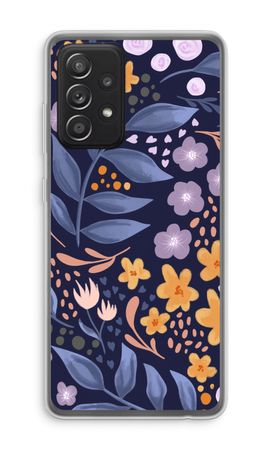 Flowers with blue leaves