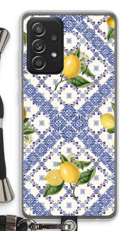 Blue tiles and lemons