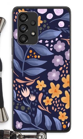 Flowers with blue leaves