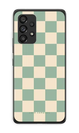 Checkered Mint, Samsung Galaxy A53 5G soft hoesje
