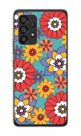 Retro Flowers - Blue