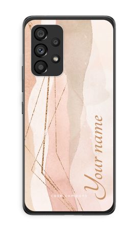 Gold Lines Namecase - Blush