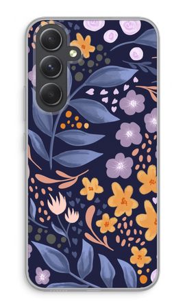 Flowers with blue leaves