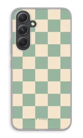 Checkered Mint, Samsung Galaxy A54 soft case