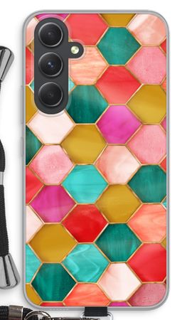 Hexagons in stained glass