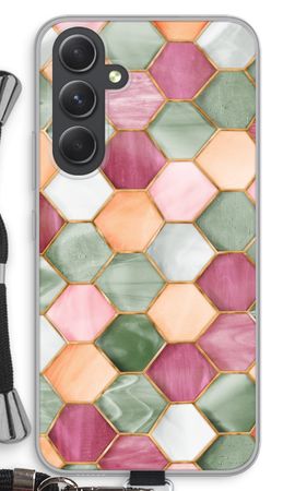 Hexagons in stained glass